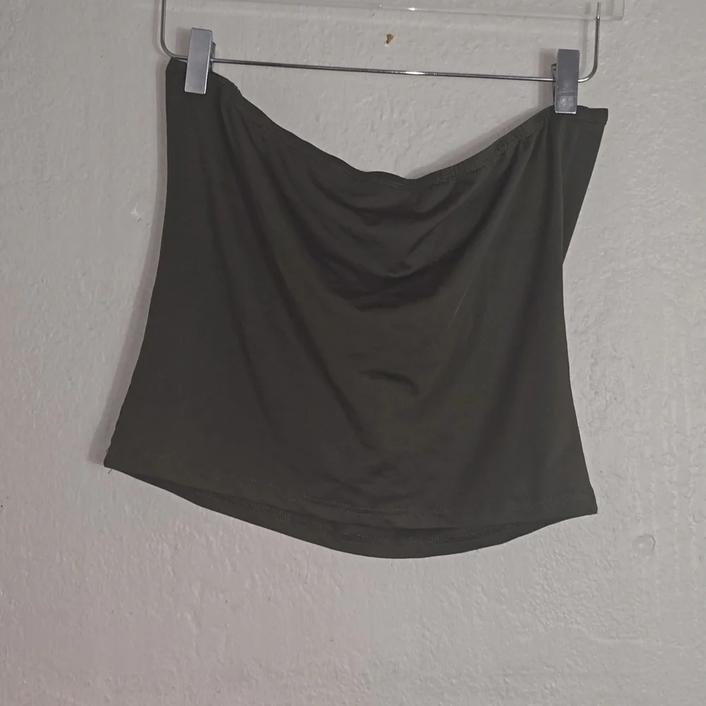 SHEIN Olive Green And Navy Blue Tall XL Tube Top - Picture 4 of 4